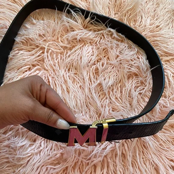 Authentic mcm belt hot sale
